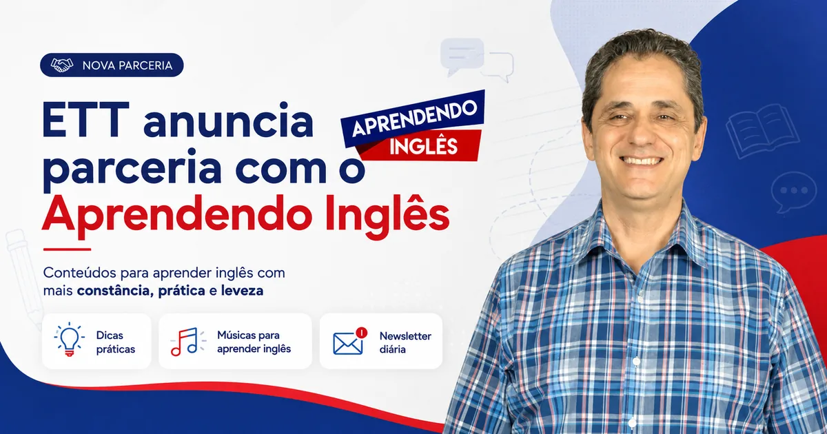 Parceria English Talk Time e Aprendendo Inglês